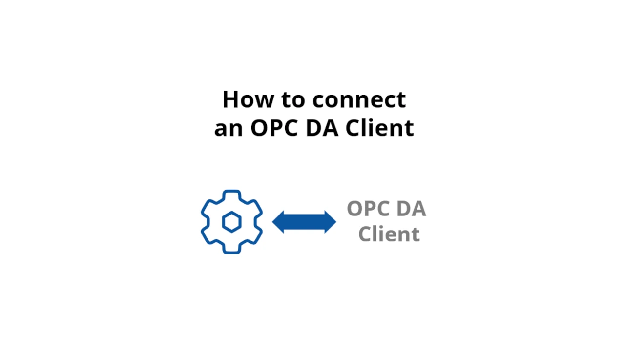 How to connect an OPC DA client